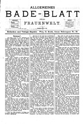 Die Hausfrau: Blätter für Haus und Wirthschaft 18800831 Seite: 5