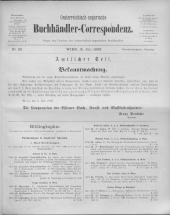 Oesterreichische Buchhändler-Correspondenz