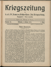 Karnisch-Julische Kriegszeitung