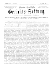 Allgemeine Österreichische Gerichtszeitung