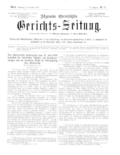 Allgemeine Österreichische Gerichtszeitung