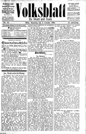 Volksblatt für Stadt und Land