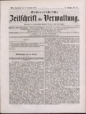 Österreichische Zeitschrift für Verwaltung