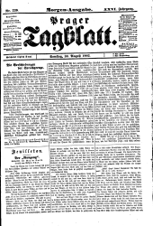 Prager Tagblatt 19020830 Seite: 1