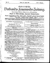 Österreichische Verbands-Feuerwehr-Zeitung