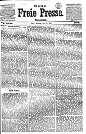 Neue Freie Presse 18780729 Seite: 1