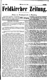 Feldkircher Zeitung 18780731 Seite: 1