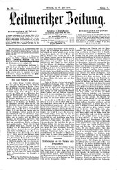 Leitmeritzer Zeitung 18780731 Seite: 1