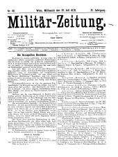 Militär-Zeitung 18780731 Seite: 1