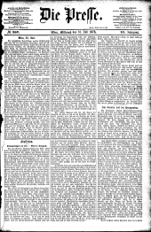 Die Presse 18780731 Seite: 1