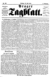 Prager Tagblatt 18780730 Seite: 1