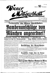 Wiener Mittagsblatt 19330720 Seite: 1