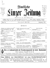 Amtliche Linzer Zeitung 19330721 Seite: 1