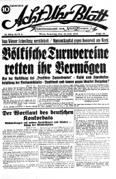 Acht Uhr Blatt 19330722 Seite: 1