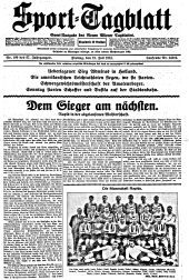 (Wiener) Sporttagblatt 19330721 Seite: 1