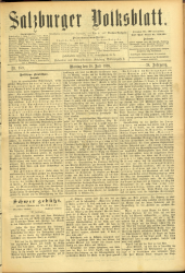 Salzburger Volksblatt: unabh. Tageszeitung f. Stadt u. Land Salzburg