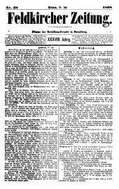 Feldkircher Zeitung 18980720 Seite: 1