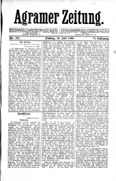 Agramer Zeitung 18980719 Seite: 1