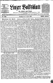 Linzer Volksblatt 18980719 Seite: 1