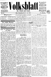 Volksblatt für Stadt und Land 18980721 Seite: 1