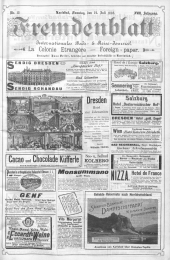 Fremdenblatt - Organ für die böhmischen Kurorte 18980724 Seite: 1