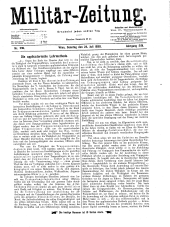 Militär-Zeitung 18980724 Seite: 1