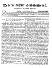 Militär-Zeitung 18540114 Seite: 1