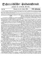 Militär-Zeitung 18540111 Seite: 1