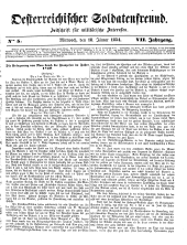 Militär-Zeitung 18540118 Seite: 1