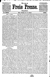 Neue Freie Presse 18910218 Seite: 1
