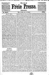 Neue Freie Presse 18910220 Seite: 1