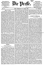 Die Presse 18910217 Seite: 1