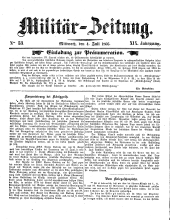 Militär-Zeitung 18660704 Seite: 1