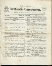 Oesterreichische Buchhändler-Correspondenz