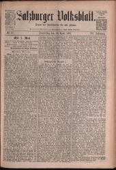 Salzburger Volksblatt: unabh. Tageszeitung f. Stadt u. Land Salzburg