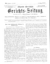 Allgemeine Österreichische Gerichtszeitung