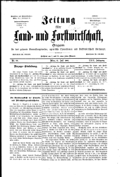 Zeitung für Landwirtschaft