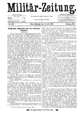 Militär-Zeitung 19030715 Seite: 1