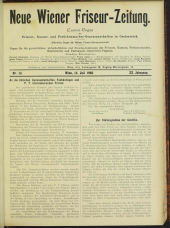 Neue Wiener Friseur-Zeitung 19030715 Seite: 1
