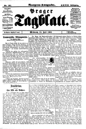Prager Tagblatt 19030715 Seite: 1