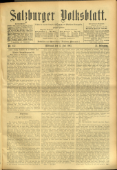 Salzburger Volksblatt: unabh. Tageszeitung f. Stadt u. Land Salzburg 19030715 Seite: 1