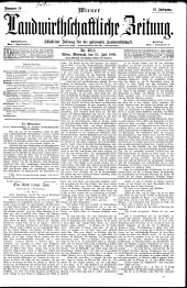 Wiener Landwirtschaftliche Zeitung 19030715 Seite: 1