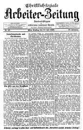 Christlich-soziale Arbeiter-Zeitung 19030718 Seite: 1