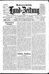 Österreichische Land-Zeitung 19030718 Seite: 1