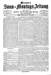 Wiener Sonn- und Montags-Zeitung 19030720 Seite: 1