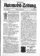 Allgemeine Automobil-Zeitung 19030722 Seite: 1