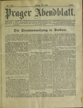 Prager Abendblatt 19030612 Seite: 1