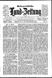 Österreichische Land-Zeitung 19030613 Seite: 1