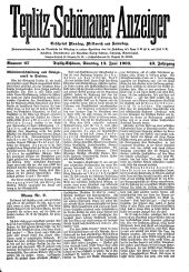 Teplitz-Schönauer Anzeiger 19030613 Seite: 1