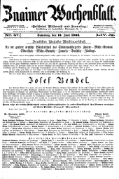 Znaimer Wochenblatt 19030613 Seite: 1